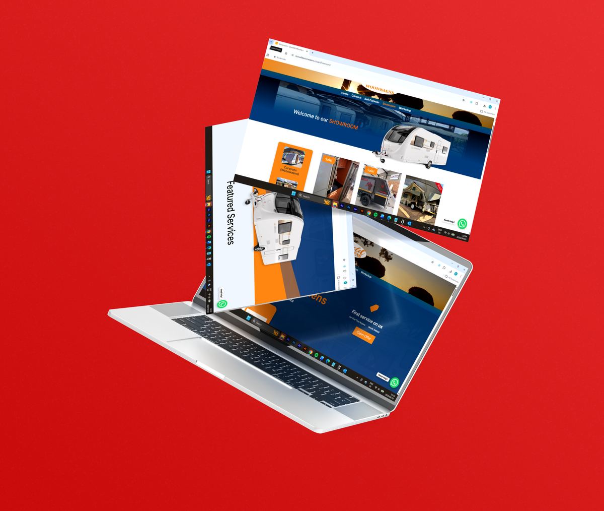 Bosveld Woonwaens website